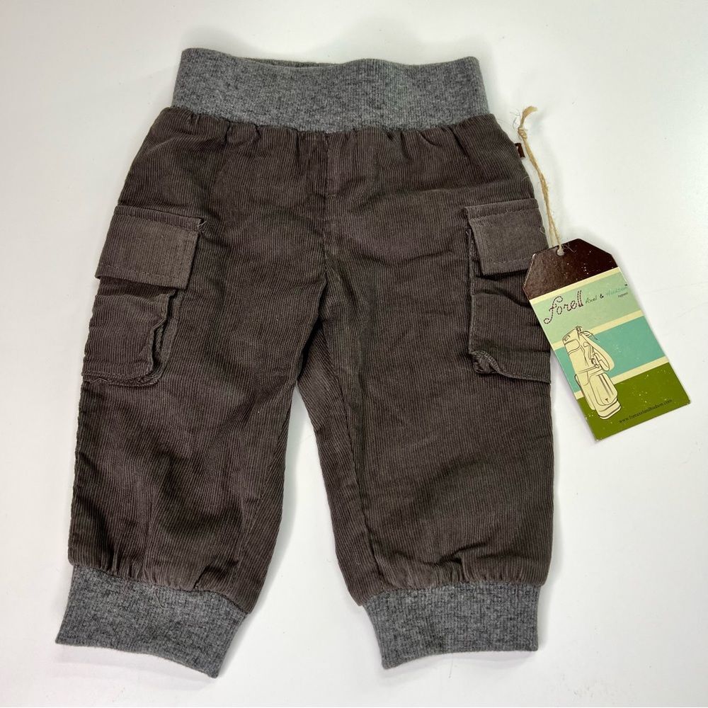 NEW Fore Axel & Hudson Log Cabin Flannel Shirt and Cargo Jogger Set 3/6M - Picture 4 of 9